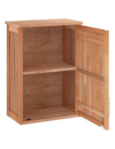 Armadietto da Bagno a Parete 42x23x60 cm Legno Massello di Noce