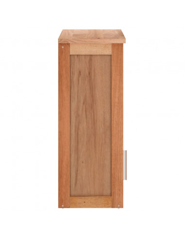 Armadietto da Bagno a Parete 42x23x60 cm Legno Massello di Noce