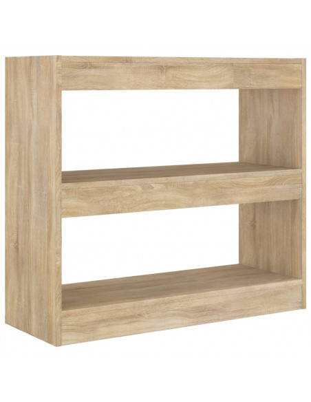 Libreria/Divisorio Rovere Sonoma 80x30x72 cm