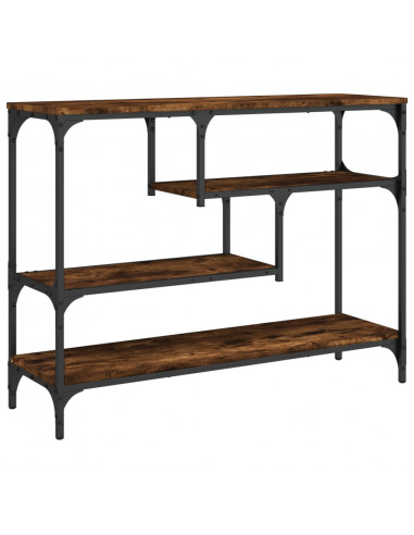 Tavolo Consolle Rovere Fumo 100x30x75 cm Legno Multistrato