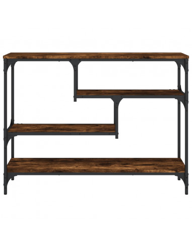 Tavolo Consolle Rovere Fumo 100x30x75 cm Legno Multistrato