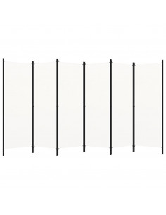 Paravento a 6 Pannelli Bianco 300x180 cm 2