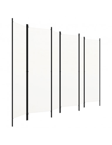 Paravento a 6 Pannelli Bianco 300x180 cm