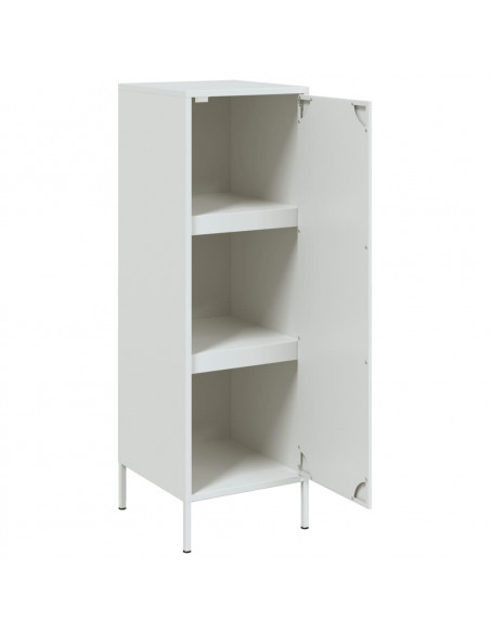 Credenza Bianca 36x39x113 cm in Acciaio