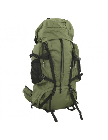 Zaino da Trekking Verde Militare 60 L in Tessuto Oxford