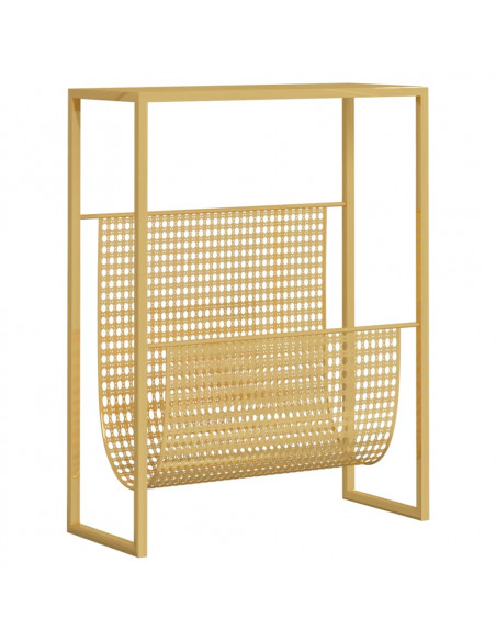Portariviste Oro 35x15x45 cm in Acciaio