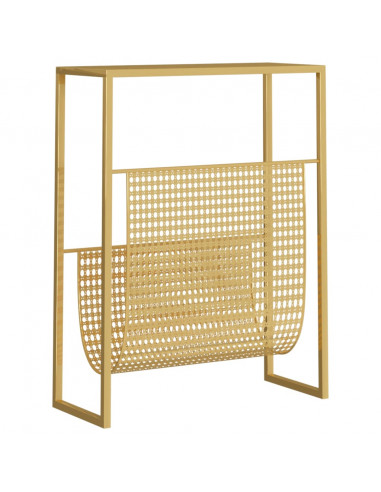 Portariviste Oro 35x15x45 cm in Acciaio