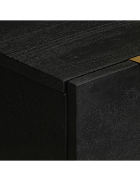 Credenza Nera 60x33x75 cm in Legno Multistrato