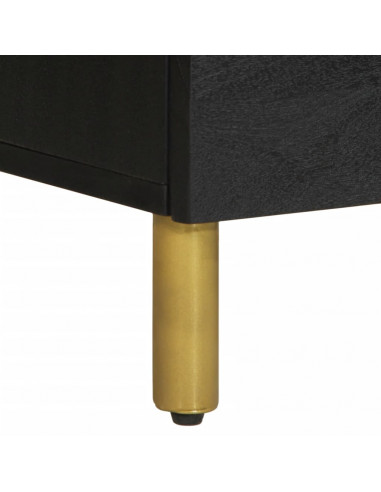 Credenza Nera 60x33x75 cm in Legno Multistrato