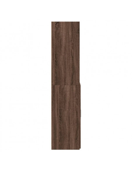 Credenza Rovere Marrone 70x42,5x185 cm in Legno Multistrato