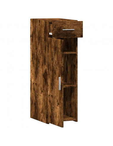 Credenza Rovere Fumo 30x42,5x93 cm in Legno Multistrato