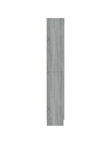 Mobile Vetrina Grigio Sonoma 82,5x30,5x185,5 Legno Multistrato