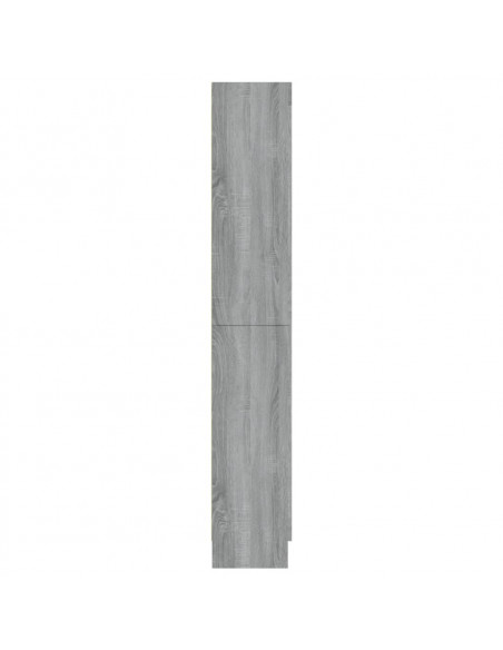 Mobile Vetrina Grigio Sonoma 82,5x30,5x185,5 Legno Multistrato