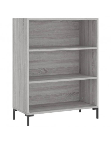 Libreria Grigio Sonoma 69,5x32,5x90 cm in Legno Multistrato