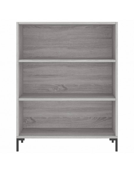 Libreria Grigio Sonoma 69,5x32,5x90 cm in Legno Multistrato