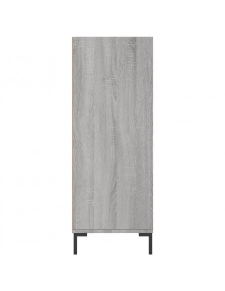 Libreria Grigio Sonoma 69,5x32,5x90 cm in Legno Multistrato