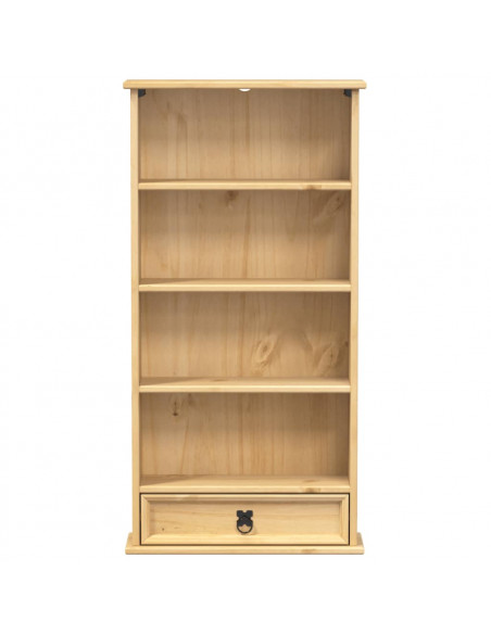Mobile Porta CD Corona 52x17,5x103 cm in Legno Massello di Pino