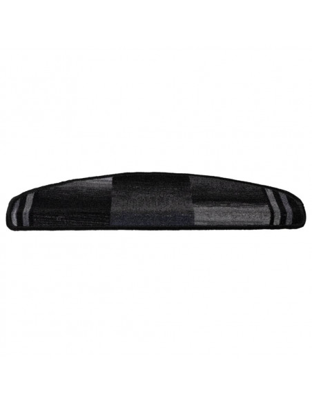 Tappetini per Scale Autoadesivi 10 pz 65x21x4 cm Nero e Grigio