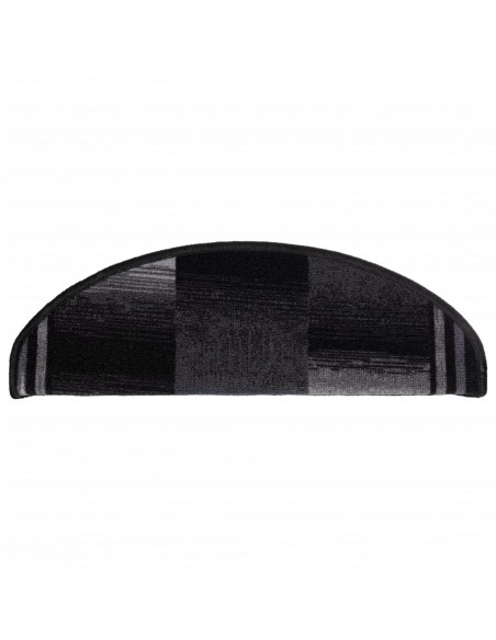 Tappetini per Scale Autoadesivi 10 pz 65x21x4 cm Nero e Grigio