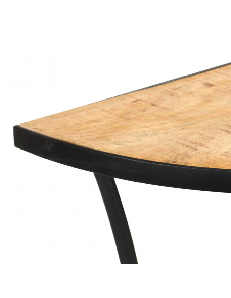Tavolino Laterale 110x40x77 cm in Legno Massello di Mango