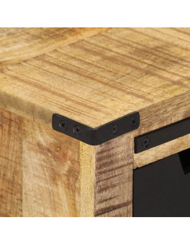 Credenza con 2 Cassetti 55x35x60 cm Legno Massello di Mango