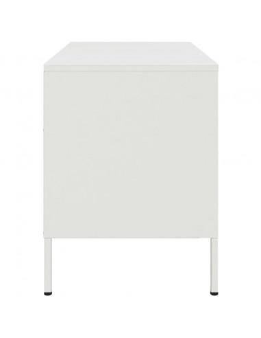 Mobile TV Bianco 68x39x50,5 cm in Acciaio