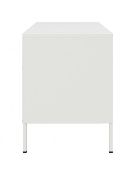 Mobile TV Bianco 68x39x50,5 cm in Acciaio