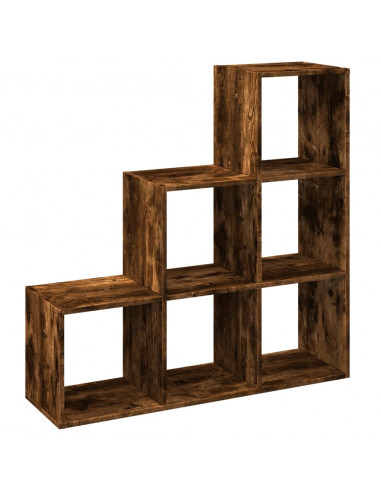 Libreria Divisorio 3Ripiani Rovere Fumo 99x29x99cm Truciolato