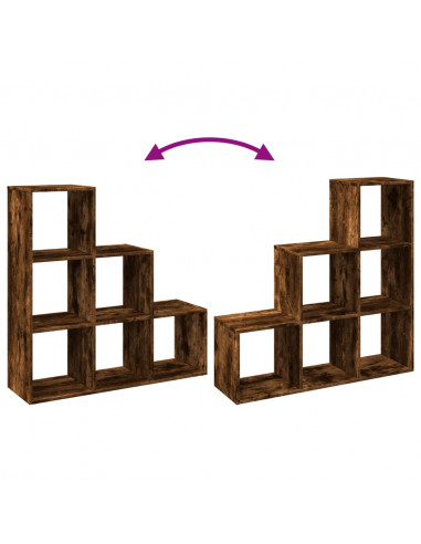 Libreria Divisorio 3Ripiani Rovere Fumo 99x29x99cm Truciolato