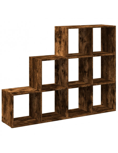 Libreria 3 Ripiani Rovere Fumo 137,5x29x103,5 cm Truciolato