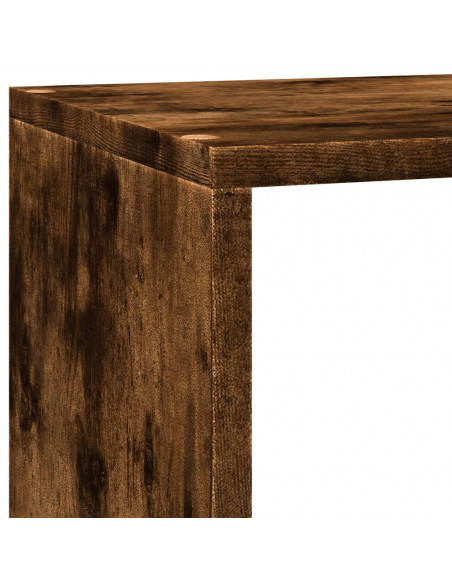 Libreria 3 Ripiani Rovere Fumo 137,5x29x103,5 cm Truciolato
