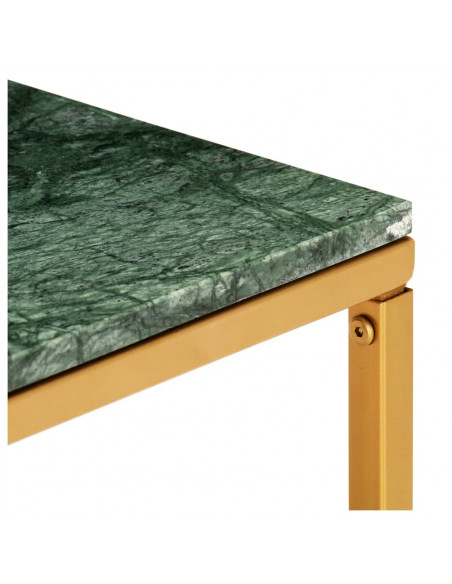 Tavolino da Caffè Verde 60x60x35 cm Pietra Vera Testura Marmo