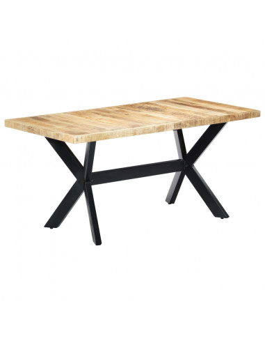 Tavolo da Pranzo 160x80x75 cm in Legno Massello di Mango