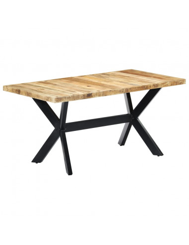 Tavolo da Pranzo 160x80x75 cm in Legno Massello di Mango