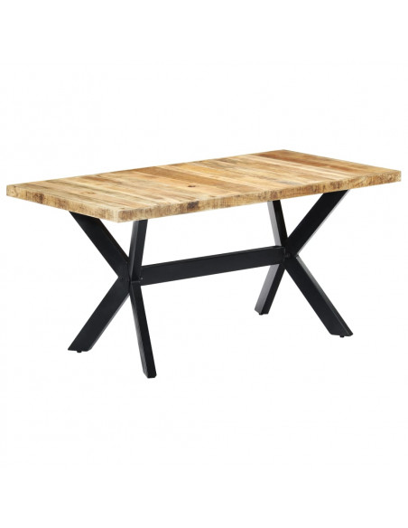 Tavolo da Pranzo 160x80x75 cm in Legno Massello di Mango
