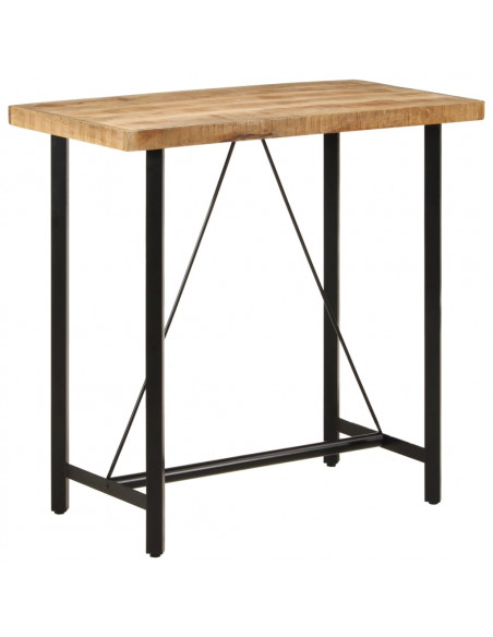 Tavolino da Bar 110x55x107 cm Legno Massello di Mango e Ferro