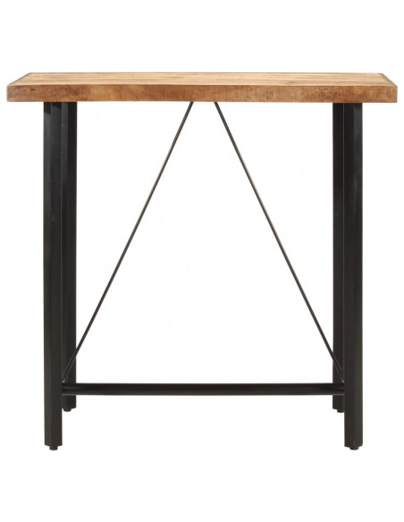 Tavolino da Bar 110x55x107 cm Legno Massello di Mango e Ferro