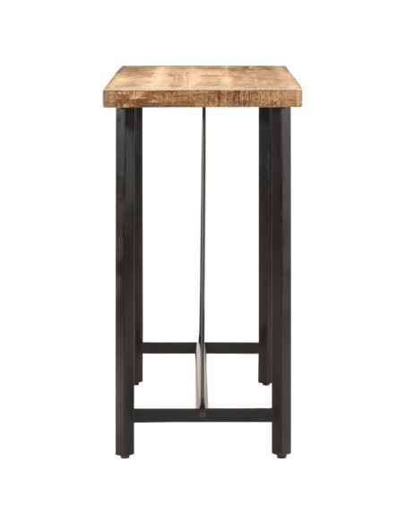 Tavolino da Bar 110x55x107 cm Legno Massello di Mango e Ferro