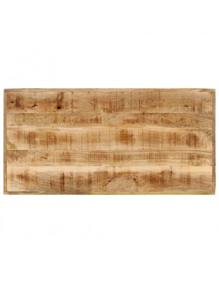 Tavolino da Bar 110x55x107 cm Legno Massello di Mango e Ferro