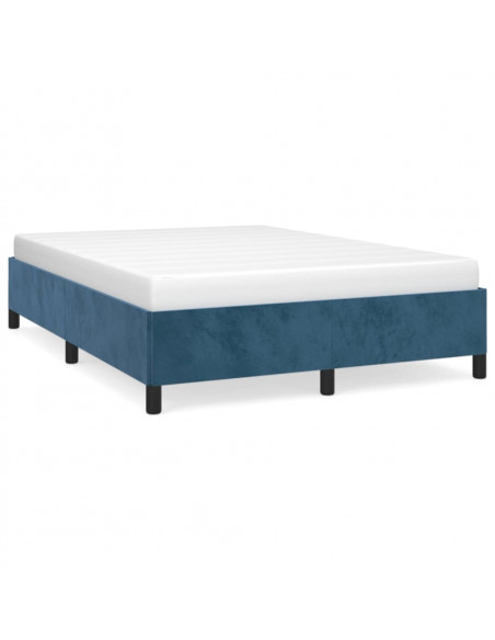 Giroletto Blu Scuro 140x190 cm in Velluto