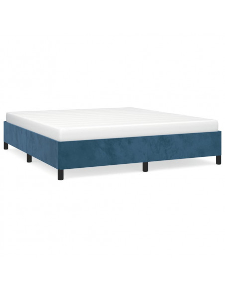 Giroletto Blu Scuro 160x200 cm in Velluto