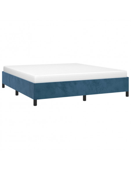 Giroletto Blu Scuro 160x200 cm in Velluto