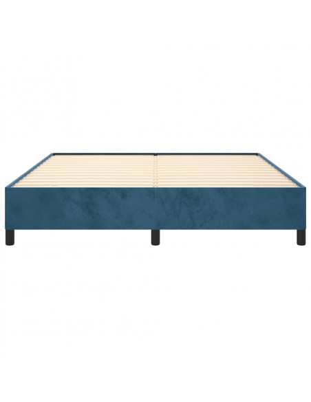 Giroletto Blu Scuro 160x200 cm in Velluto