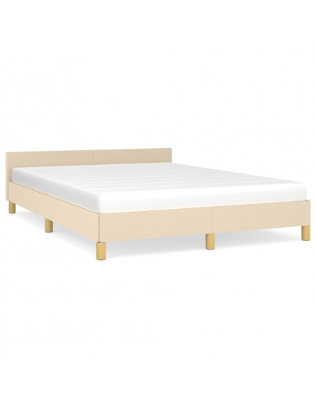 Giroletto con Testiera Crema 140x200 cm in Tessuto
