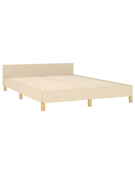 Giroletto con Testiera Crema 140x200 cm in Tessuto