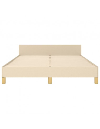 Giroletto con Testiera Crema 140x200 cm in Tessuto