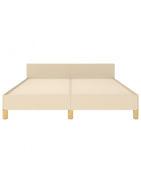 Giroletto con Testiera Crema 140x200 cm in Tessuto