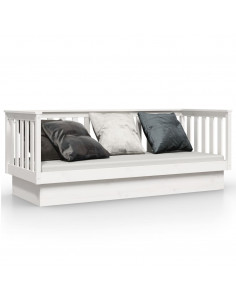 Dormeuse Bianca 75x190 cm in Legno Massello di Pino 2