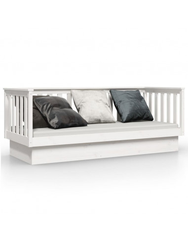 Dormeuse Bianca 75x190 cm in Legno Massello di Pino