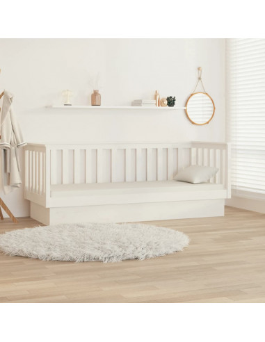 Dormeuse Bianca 75x190 cm in Legno Massello di Pino
